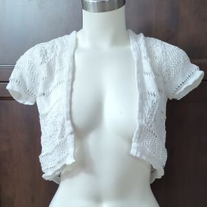 Style & Co. White Knit Shrug